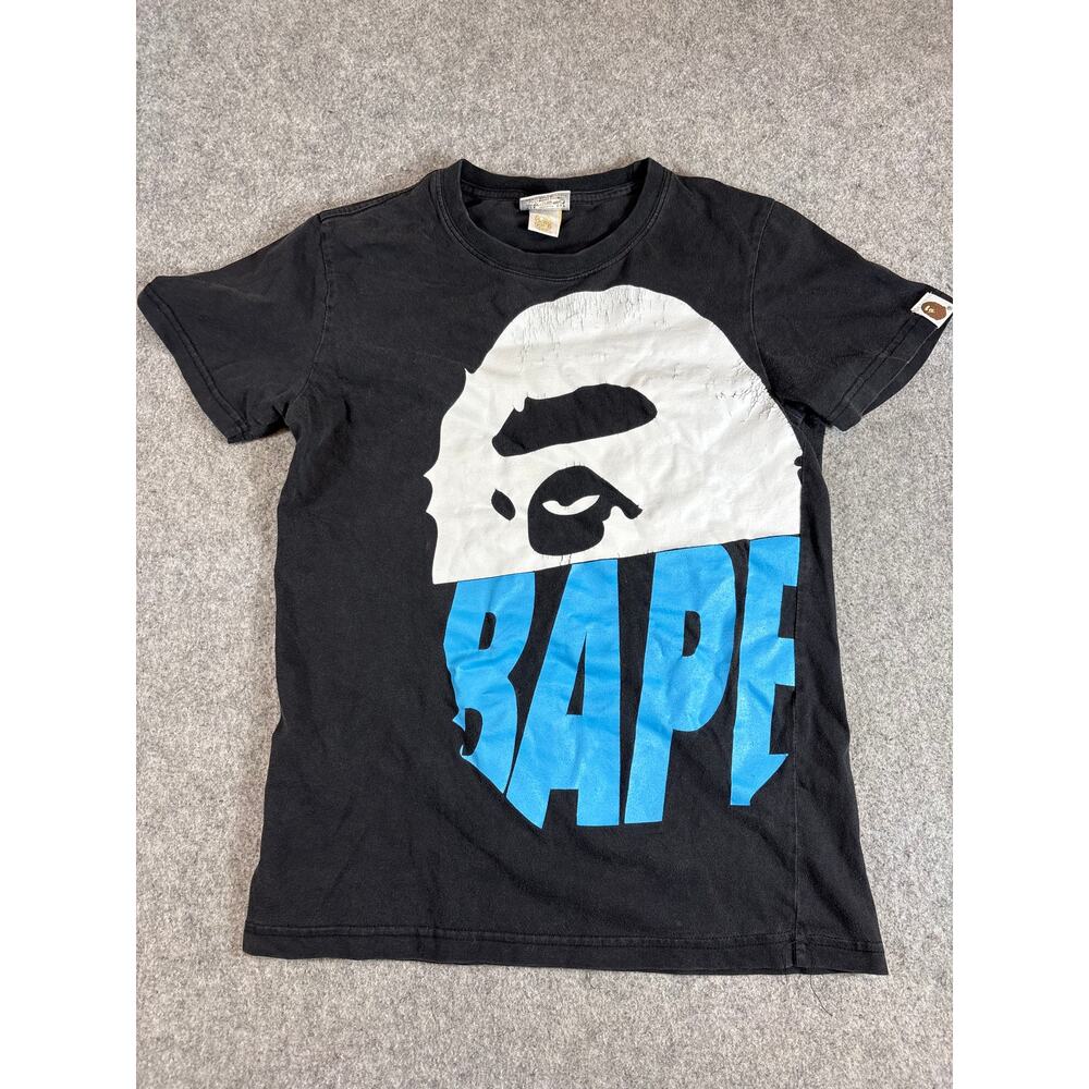 A Bathing Ape Bape Shirt Youth Black Ape Head Graphic Streetwear Japan Medium